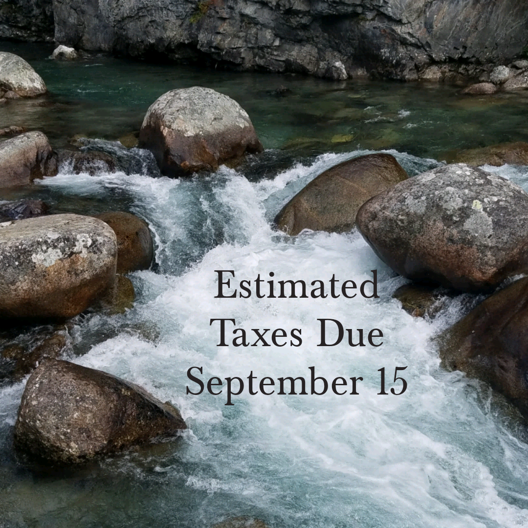 Estimated Taxes Due September 15
